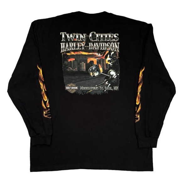 Harley-Davidson Other - HARLEY-DAVIDSON TWIN CITIES MINNEAPOLIS ST PAUL Black Graphic T Shirt in 2XL/XXL